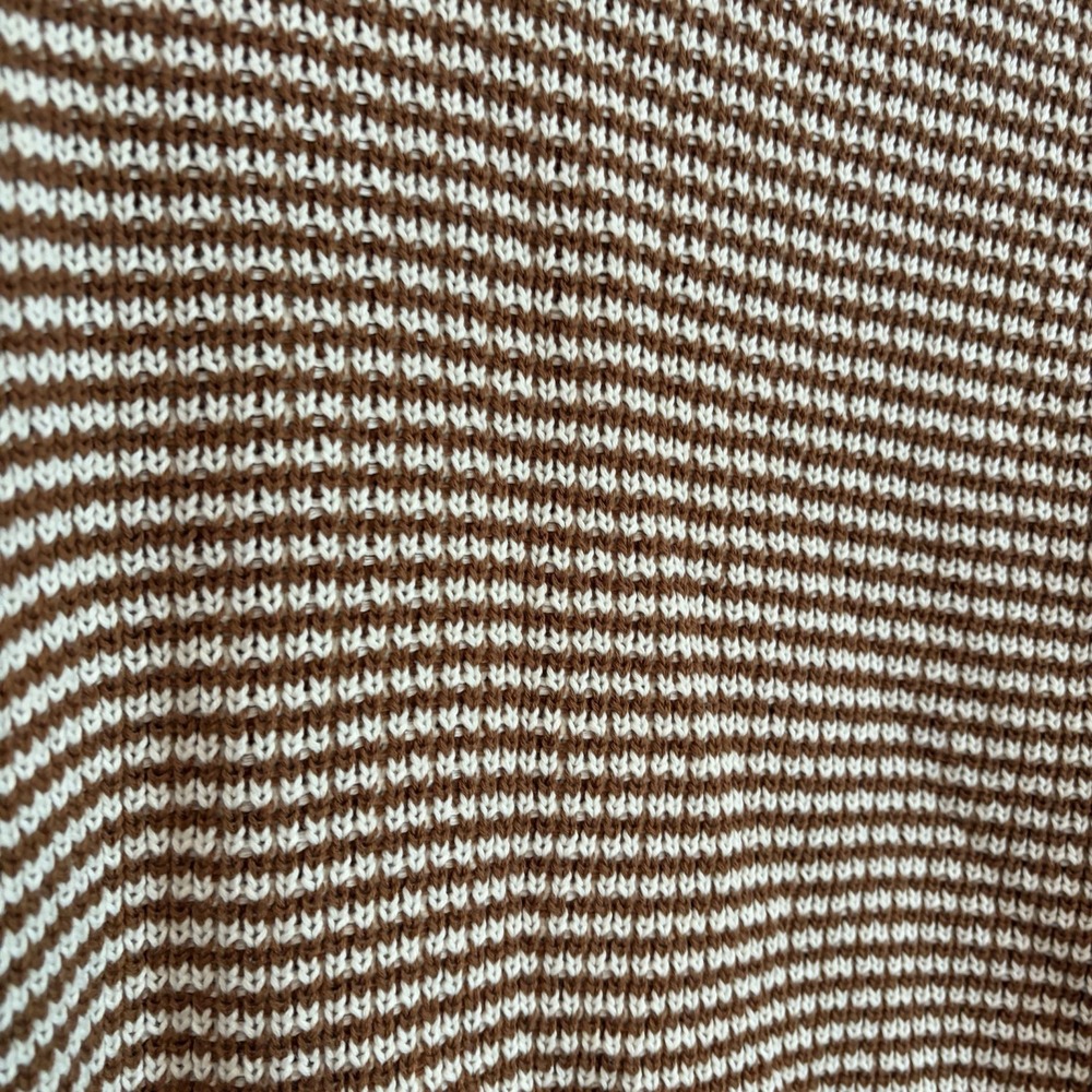 Hem & Thread Medium Rust White Patterned Sweater Pullover Grandpacore - Picture 8 of 8